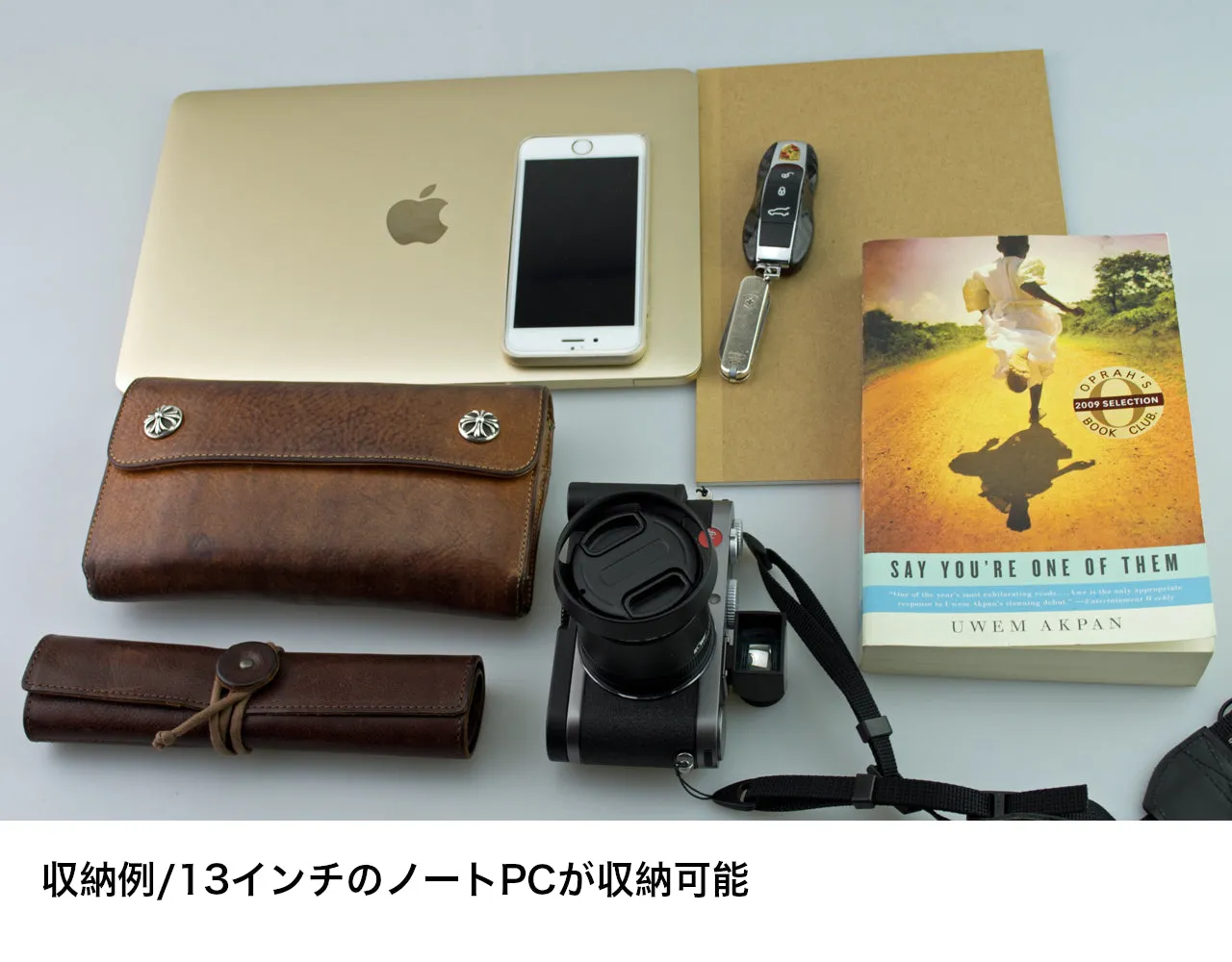 メッセンジャーバッグ (M)/LS-BROWN