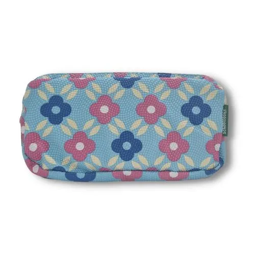 ■ Schoolbooks.ie - Triple Pencil Case - Bead Flower Sky