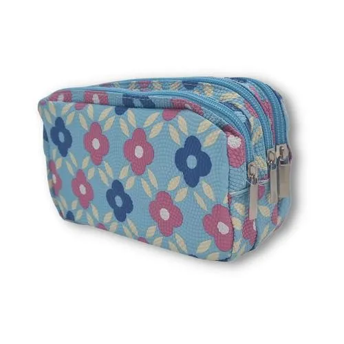 ■ Schoolbooks.ie - Triple Pencil Case - Bead Flower Sky