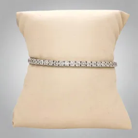 14K W Gold 2.00cttw Miracle Set J/SI3 Diamond Tennis Bracelet