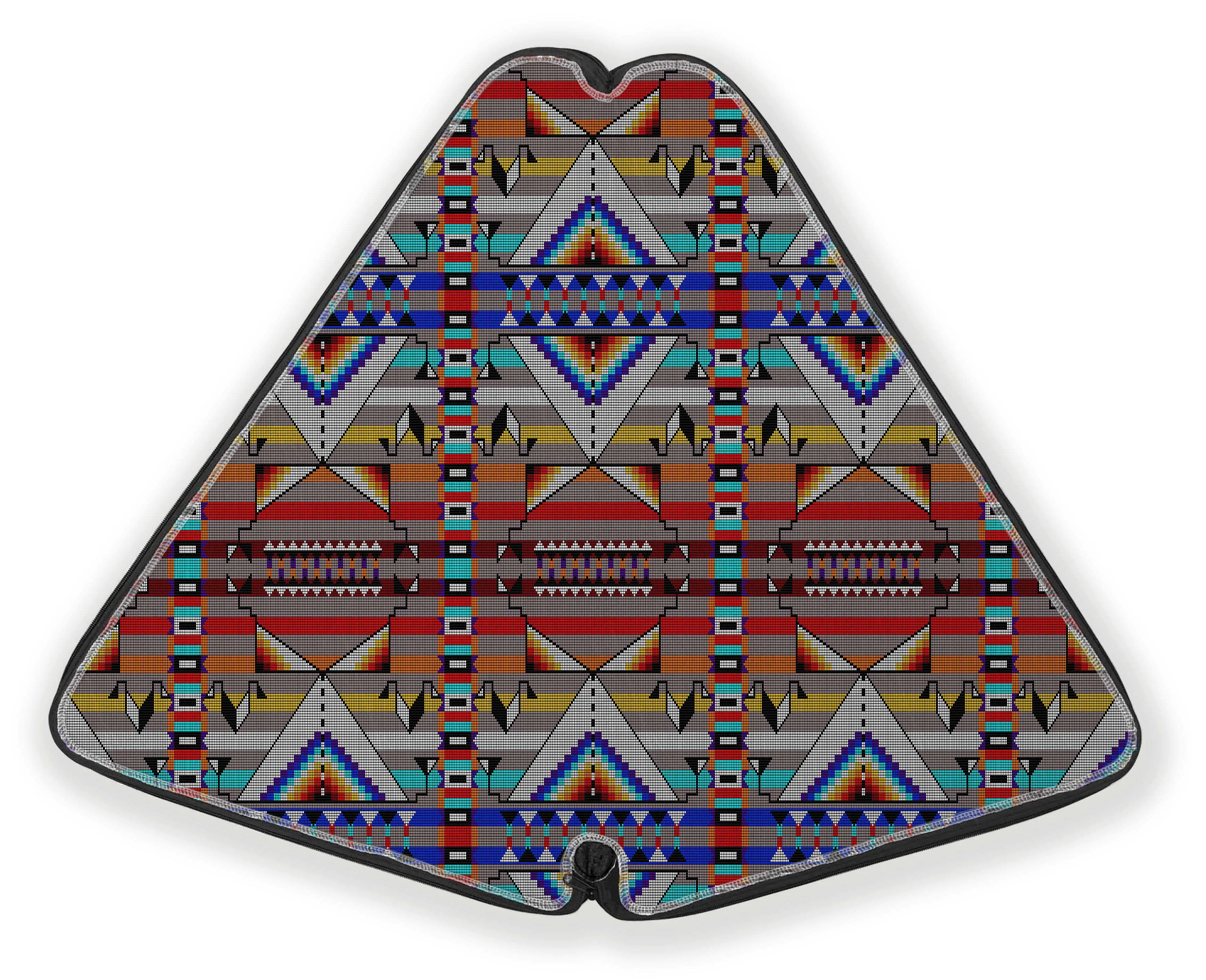 27 Inch Fan Case - Medicine Blessing Grey