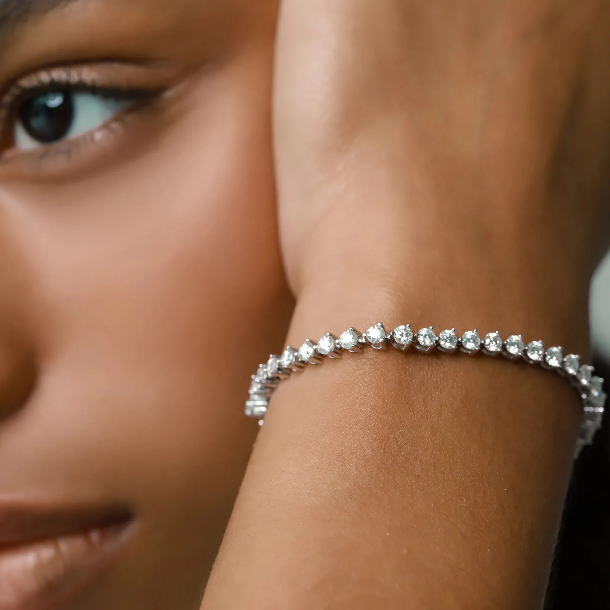 3 PRONG TENNIS BRACELET