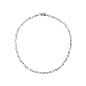 3 PRONG TENNIS NECKLACE