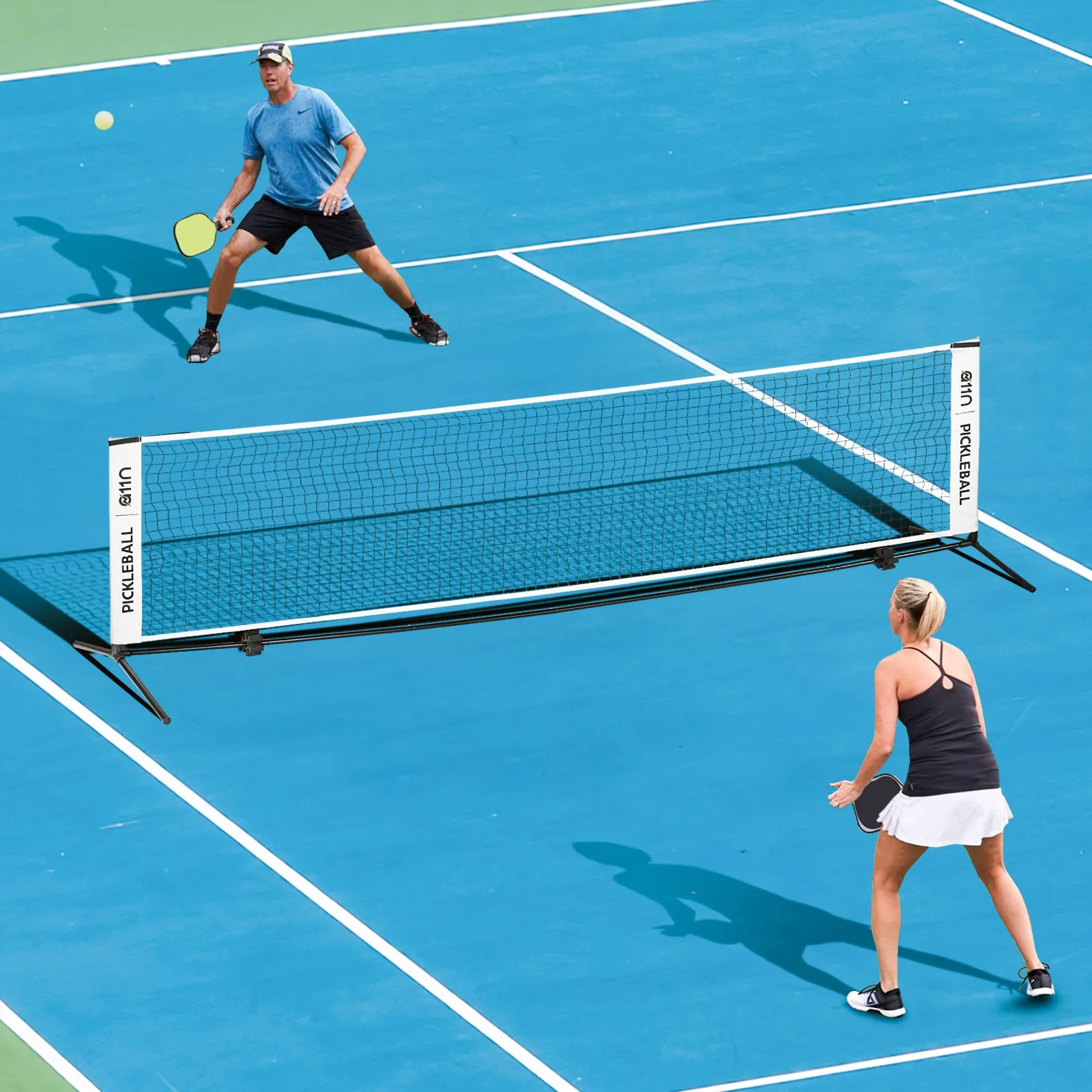 A11N 11ft Portable Net for Driveway Pickleball