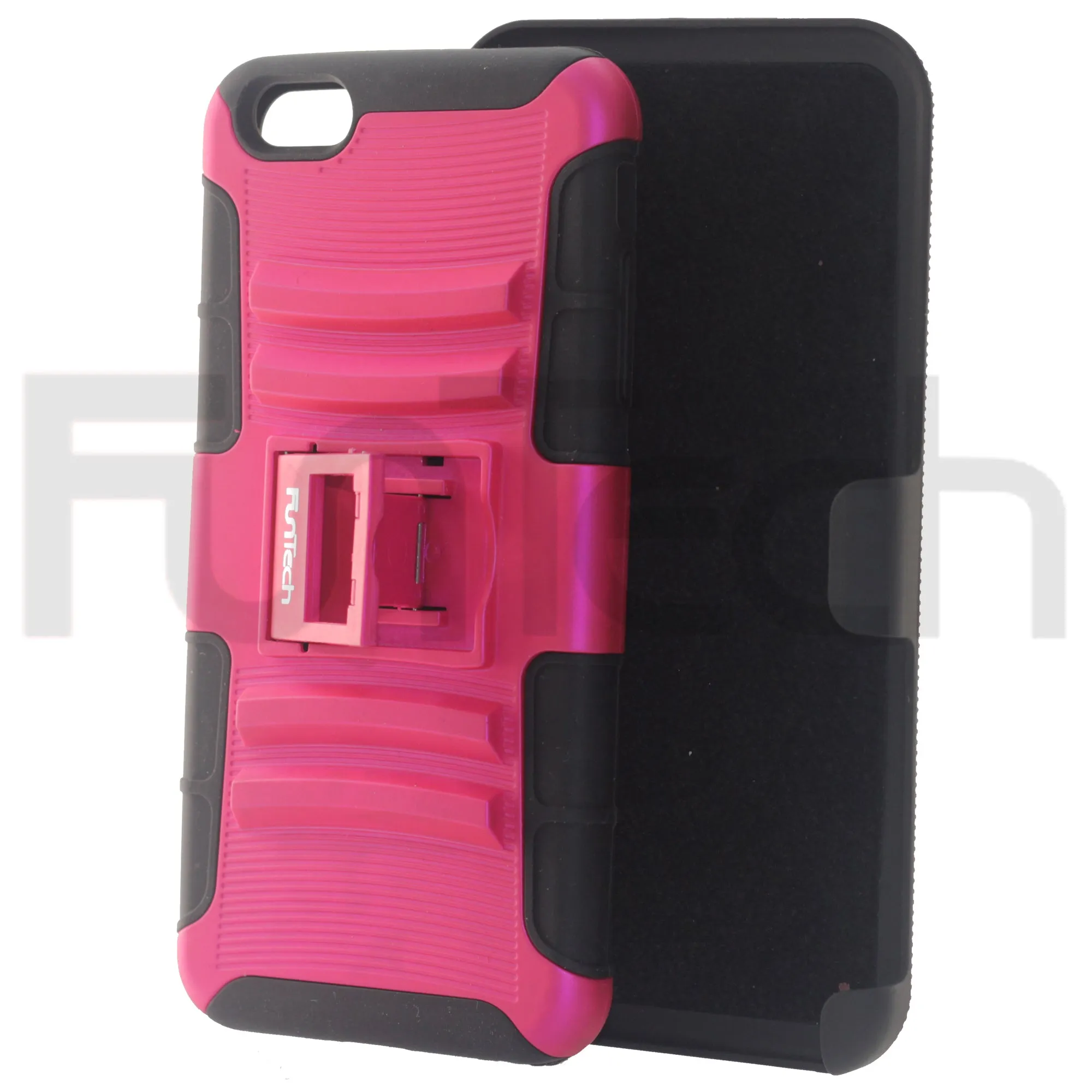 Apple iPhone 6/6S Plus Rugged Shockproof Case with Beltclip, Color Pink