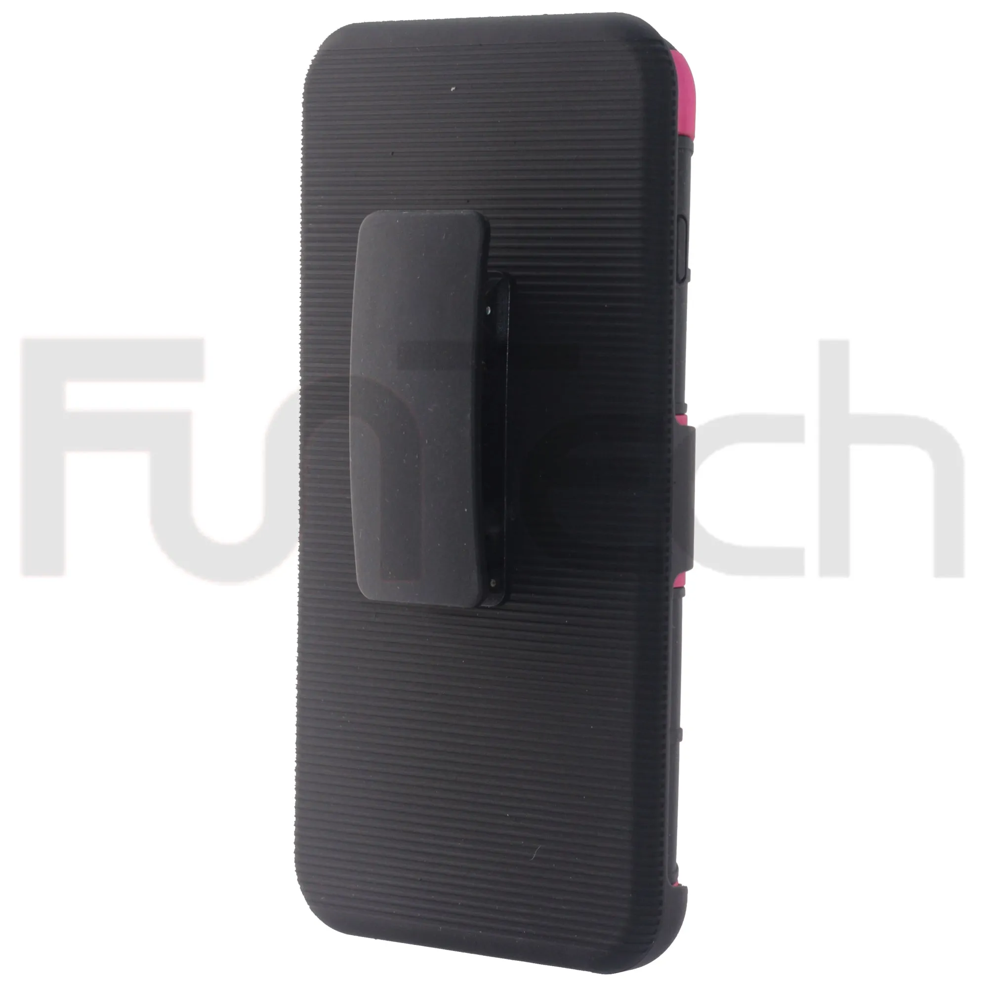 Apple iPhone 6/6S Plus Rugged Shockproof Case with Beltclip, Color Pink