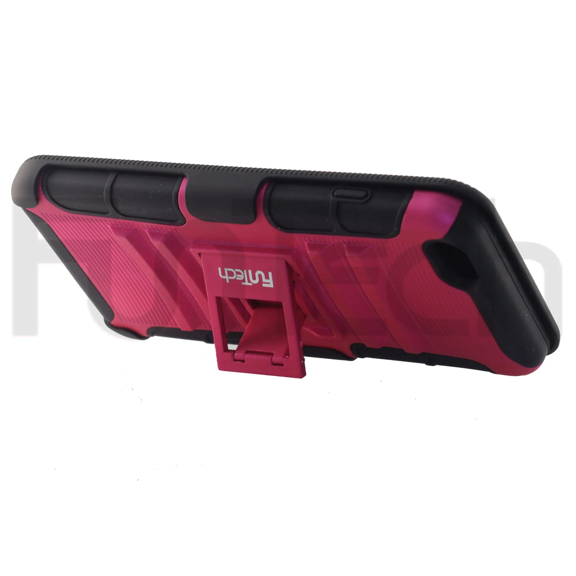 Apple iPhone 6/6S Plus Rugged Shockproof Case with Beltclip, Color Pink