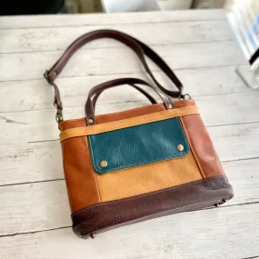 Archive Micro in Cognac, Dark Roast, Camel, Dark Teal