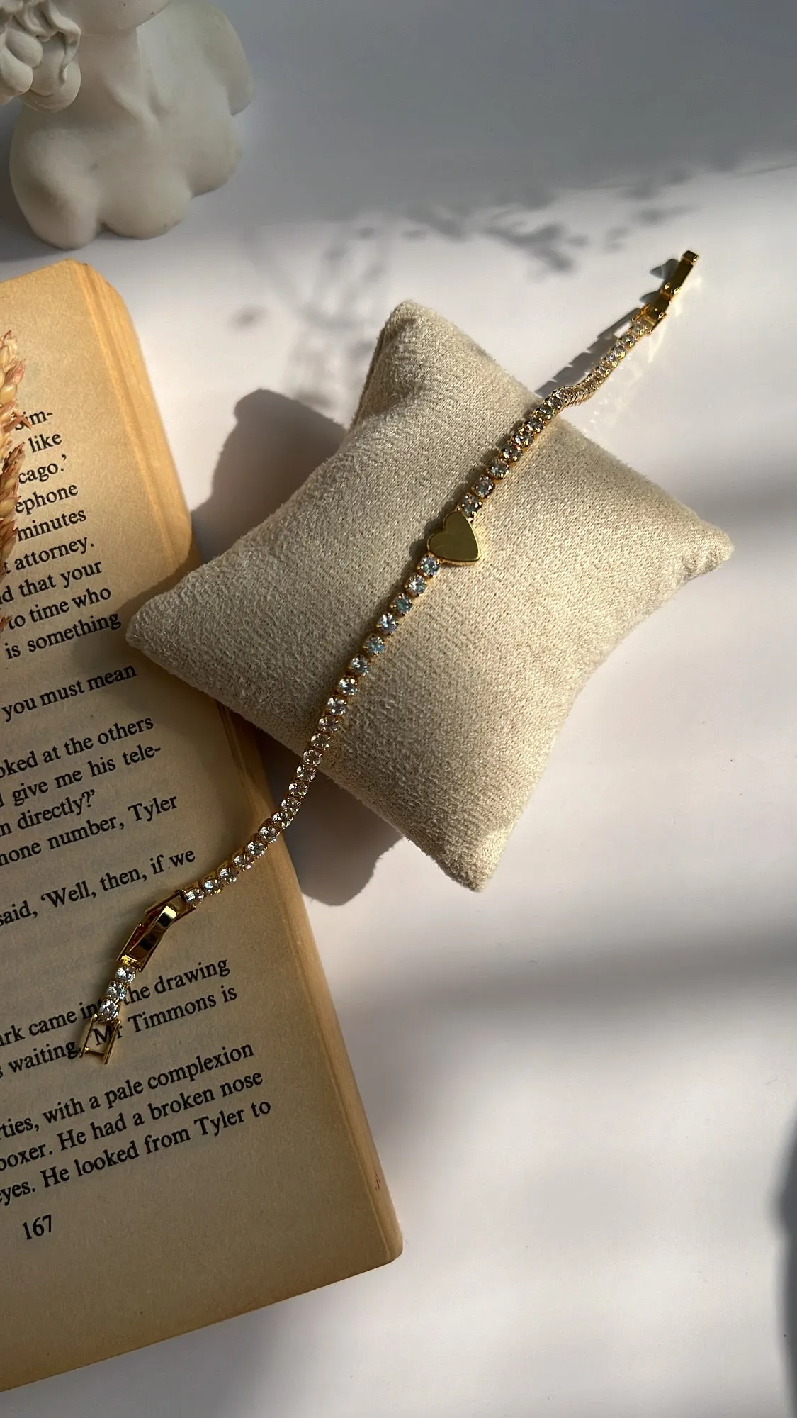 Asta heart tennis bracelet