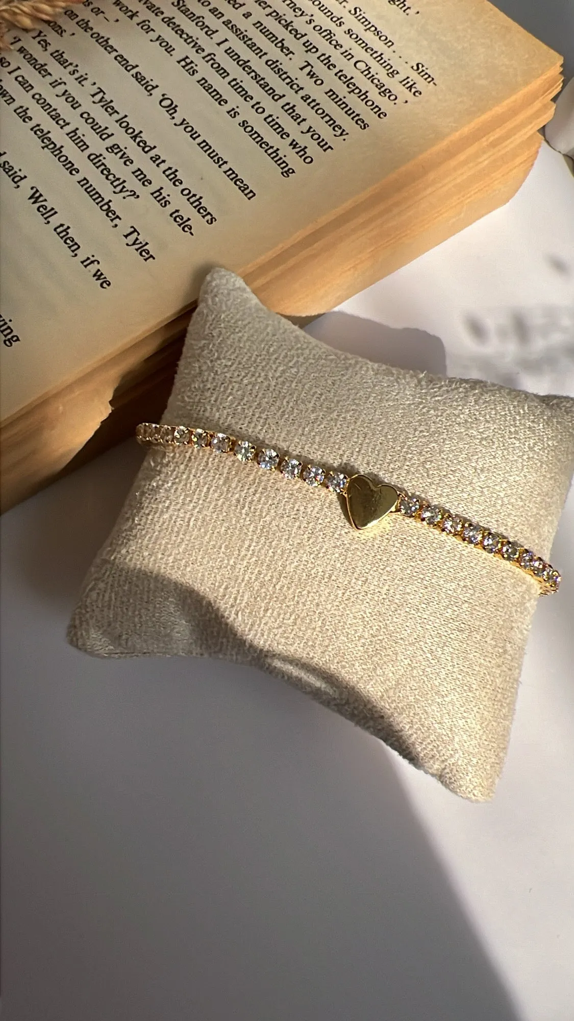 Asta heart tennis bracelet