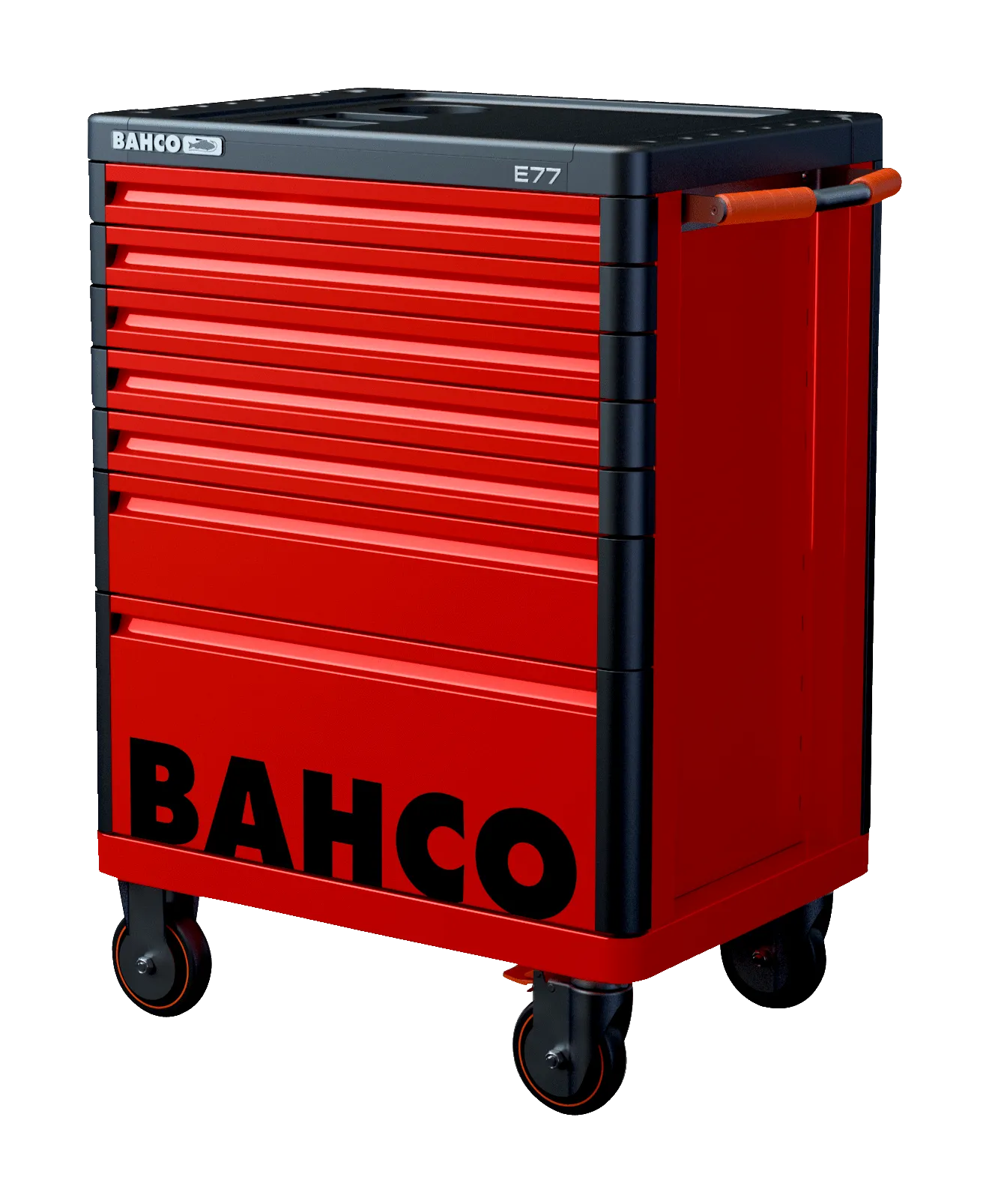 Bahco 1477K7RED E77 Premium 7 Drawer Red Mobile Roller Cabinet