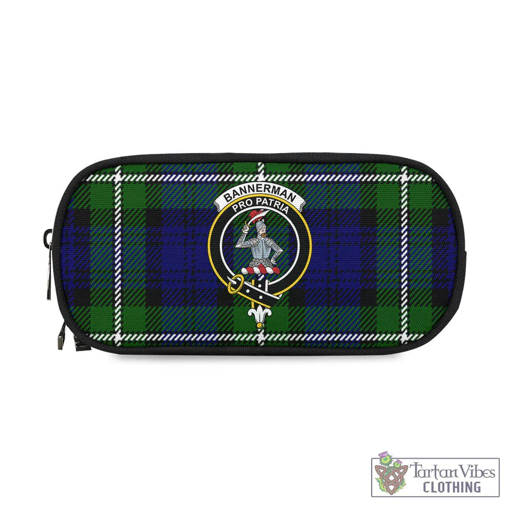Bannerman Tartan Pen and Pencil Case with Family Crest