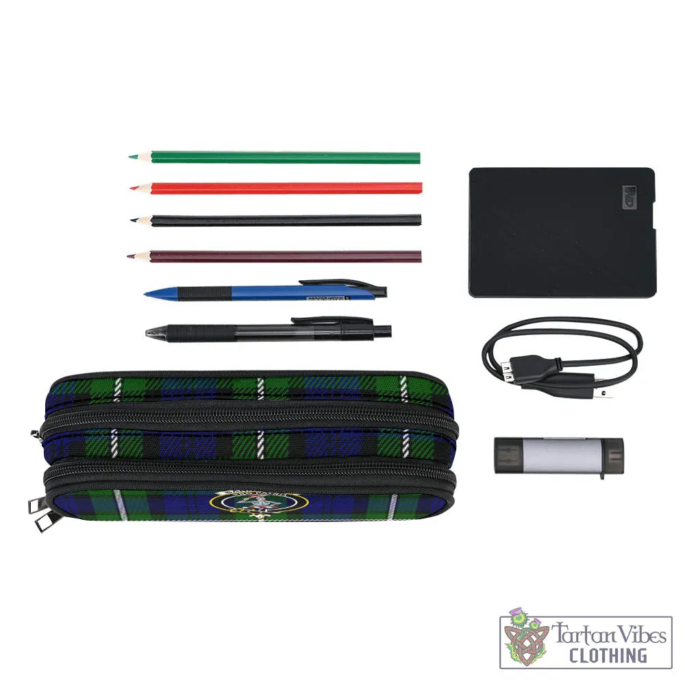 Bannerman Tartan Pen and Pencil Case with Family Crest