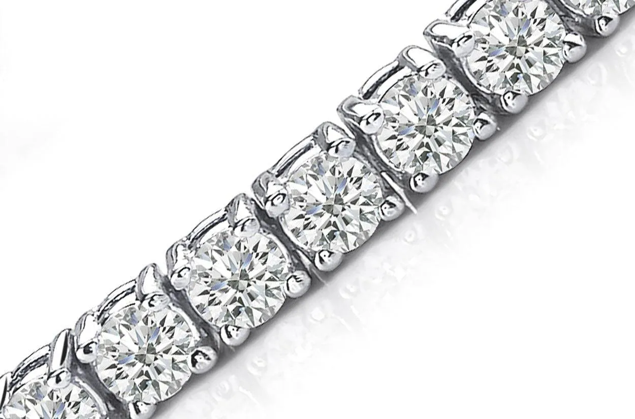 Bracelet 18kt White Gold Tennis with 63 Diamonds