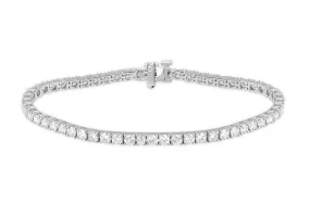 Bracelet 18kt White Gold Tennis with 63 Diamonds