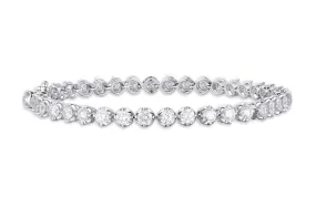 Bracelet Tennis 18kt White Gold & 40 Diamonds