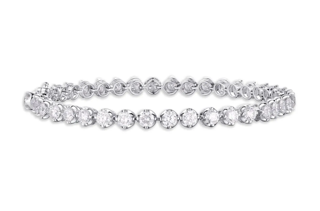 Bracelet Tennis 18kt White Gold & 40 Diamonds