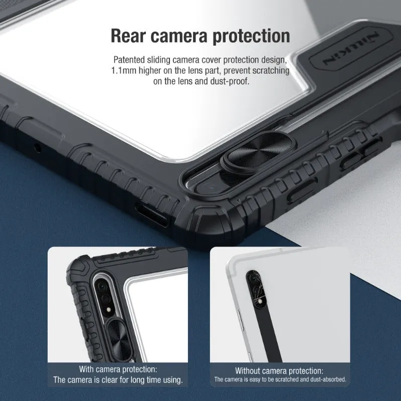Bumper Leather Case With Camera Protection Cover With Pencil Holder