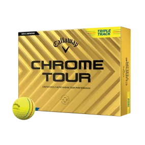 Callaway Chrome Tour Triple Track Yellow Golf Balls 24'1