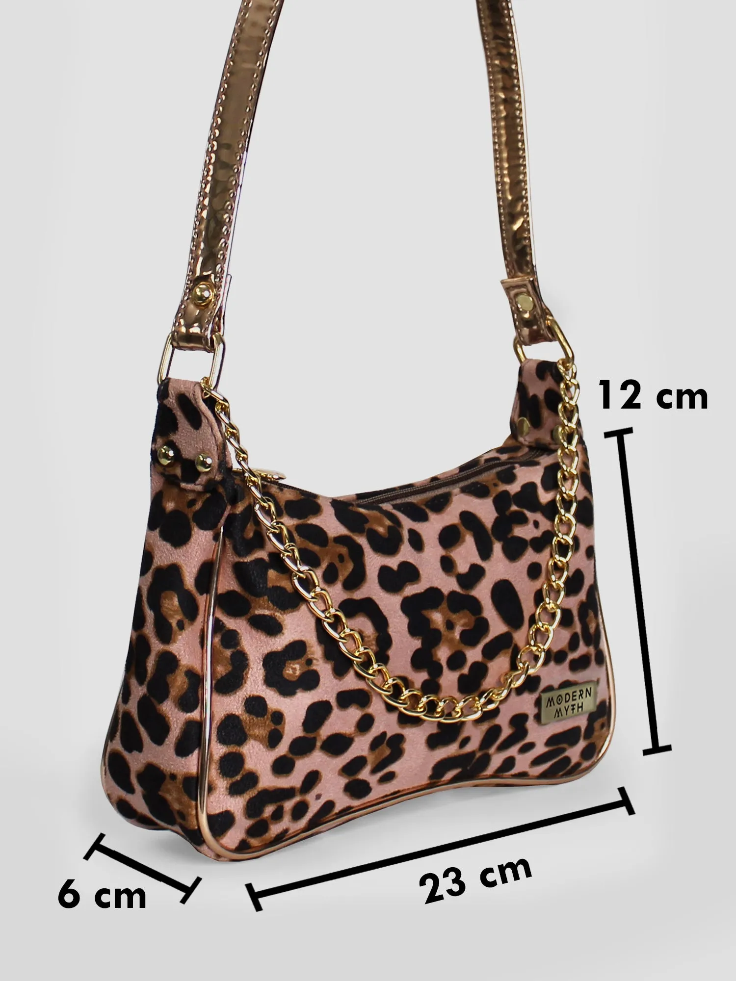 Cheetah Chunky Chain Mini Shoulder Bag | Modern Myth