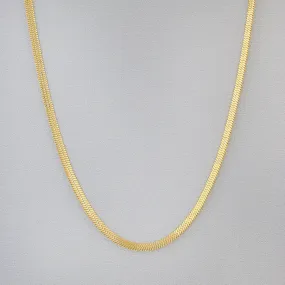 Cobblestone  ROSALIND HERRINGBONE CHAIN NECKLACE