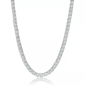 Crislu Tennis Brilliant Cut Tennis  Necklace Cubic Zirconia -16"