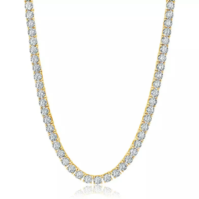 Crislu Tennis Brilliant Cut Tennis  Necklace Cubic Zirconia -16"