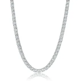 Crislu Tennis Brilliant Cut Tennis  Necklace Cubic Zirconia -18"