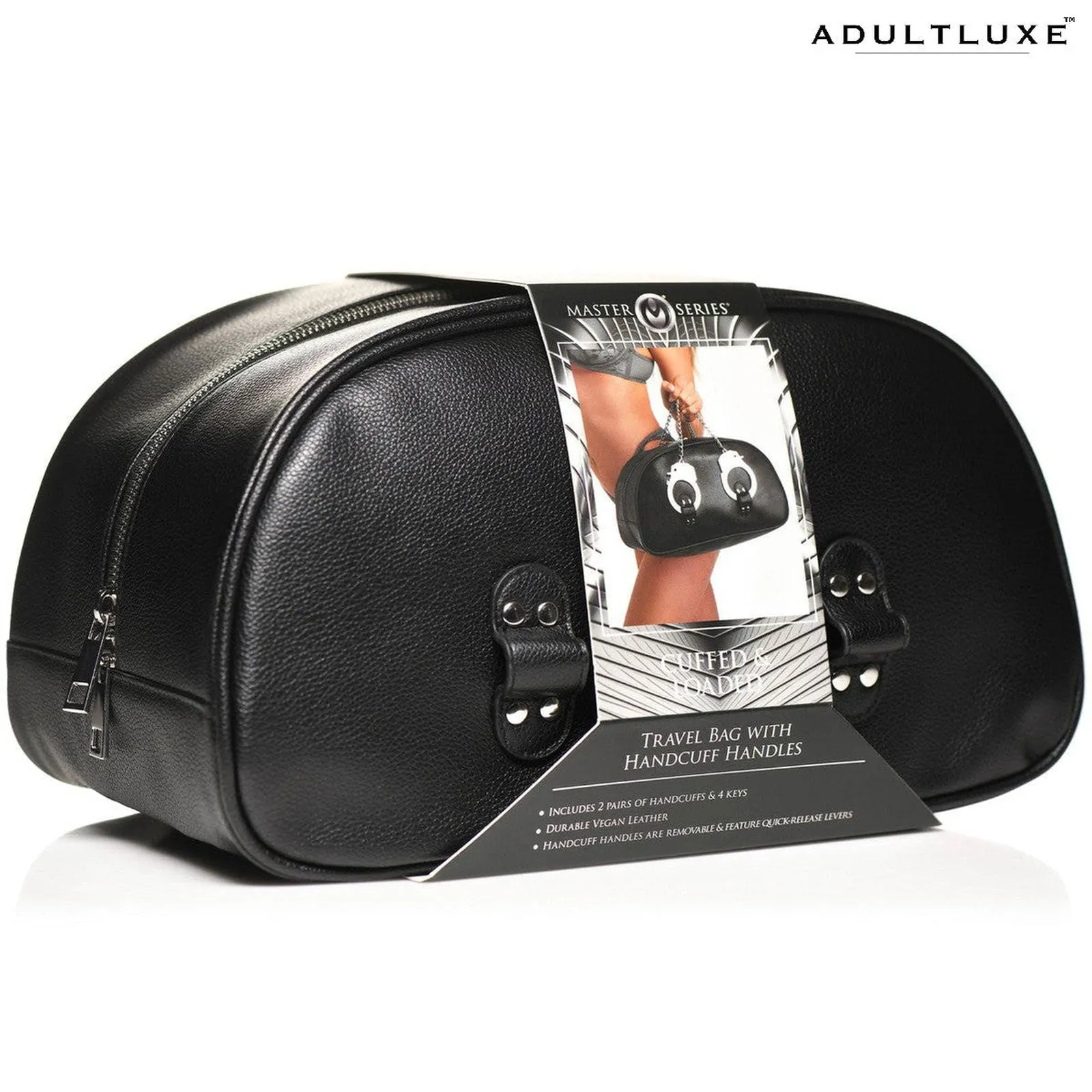 Cuffed And Loaded Travel Bag With Handcuffs