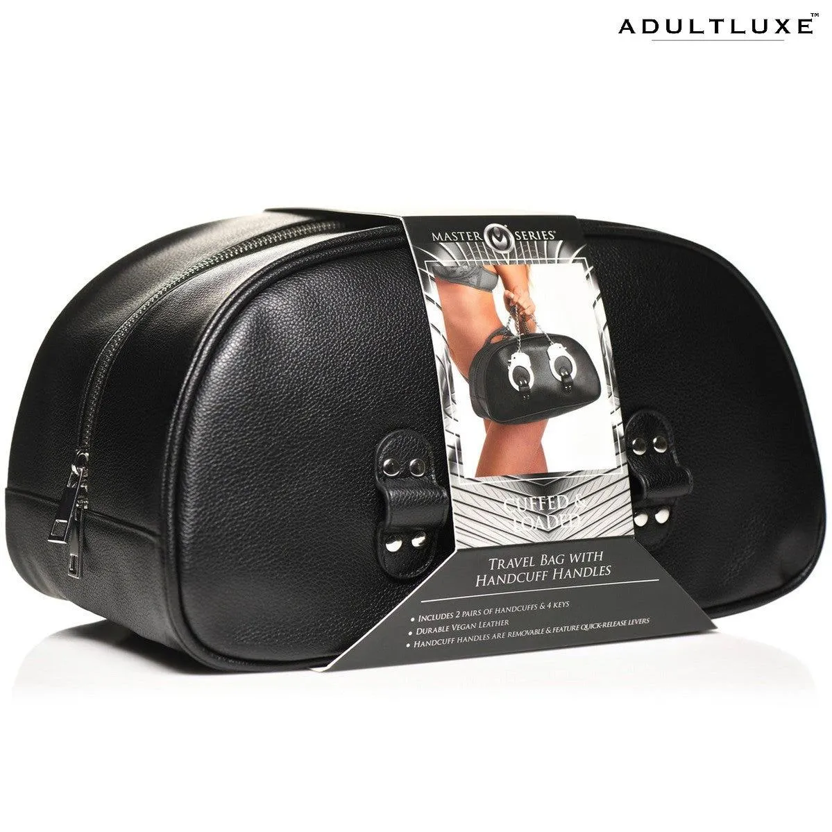 Cuffed And Loaded Travel Bag With Handcuffs