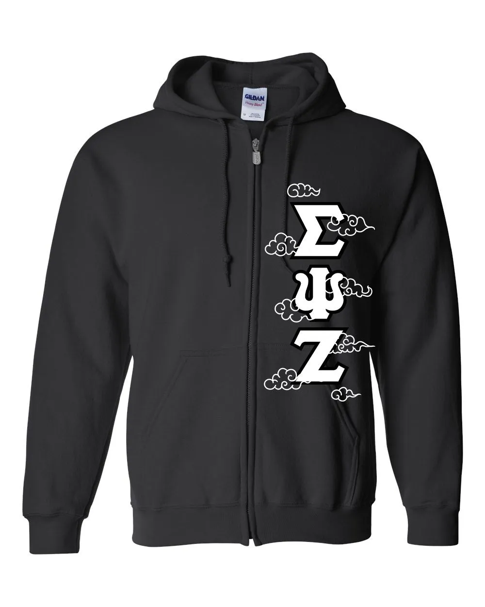 Deluxe Greek Letters - Full-Zip Hooded Sweatshirt - Customer's Product with price 117.00
