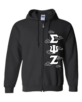 Deluxe Greek Letters - Full-Zip Hooded Sweatshirt - Customer's Product with price 117.00