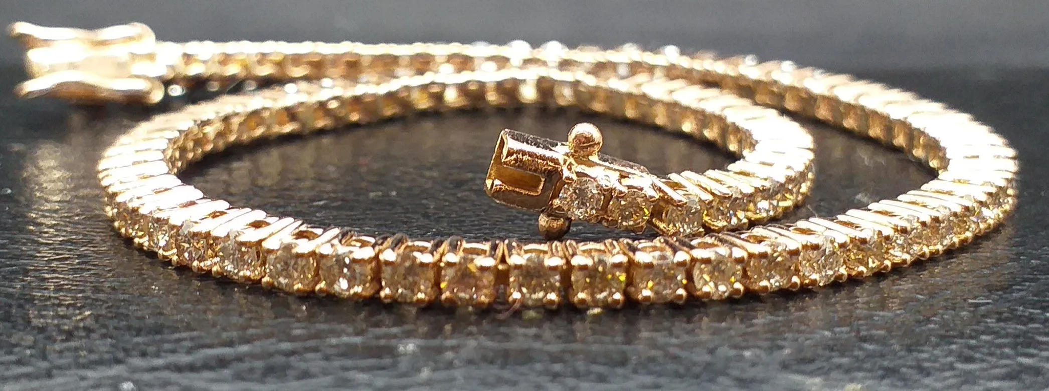 Diamond Tennis Bracelet in 14k Rose Gold (2.91 ct.tw.)AD NO 2110
