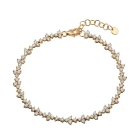 Diamond Trio Strand Tennis Bracelet