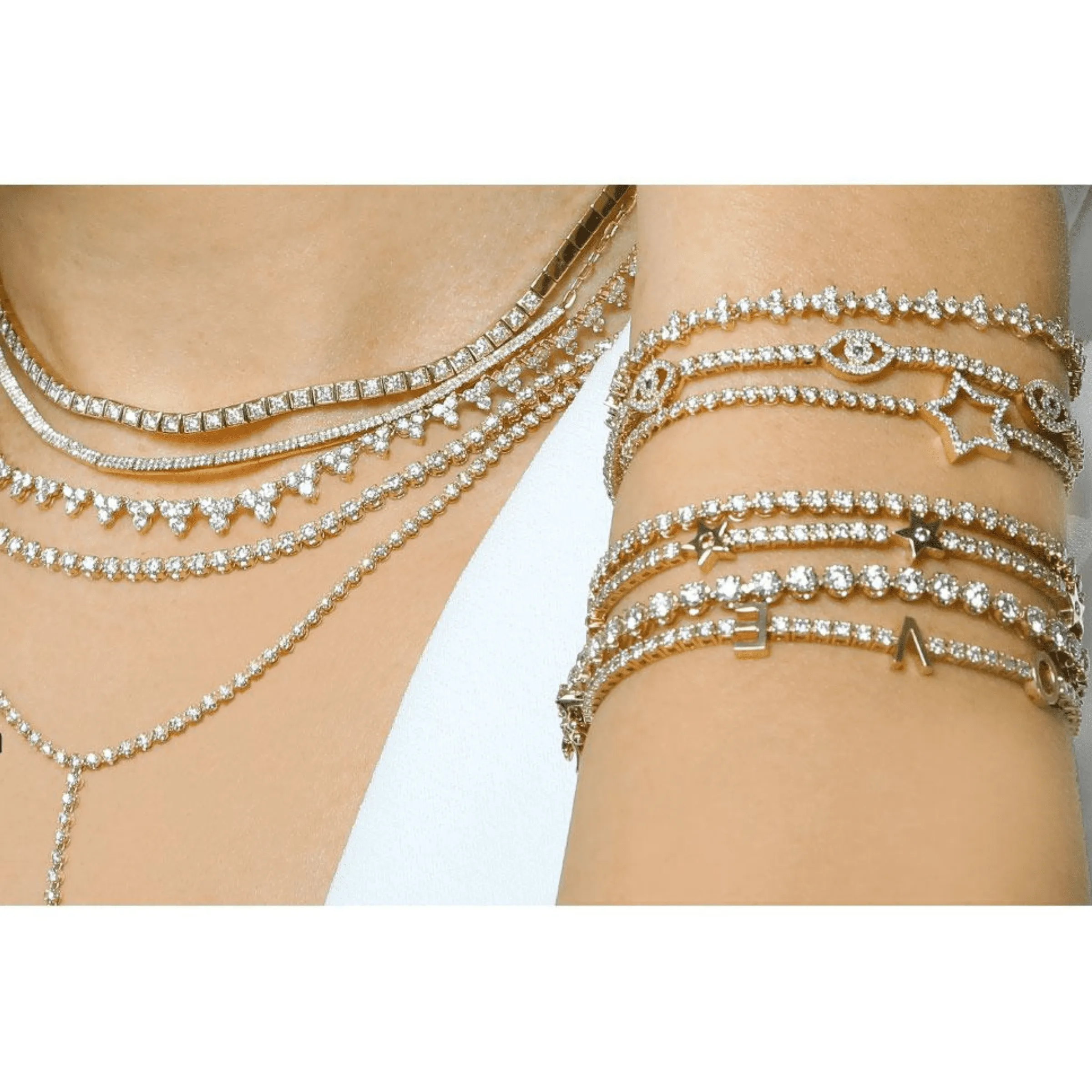 Diamond Trio Strand Tennis Bracelet