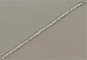 Diamond “XO” Gold Tennis Bracelet