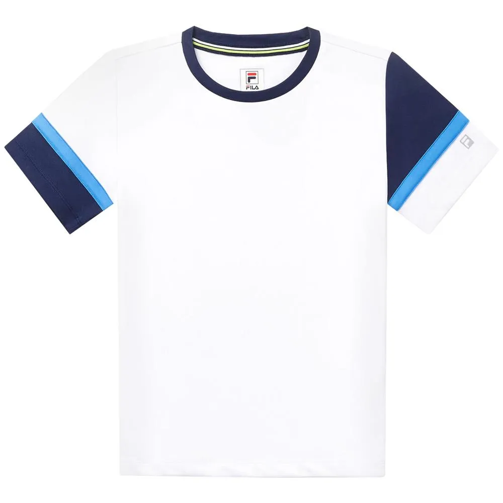Fila Boys Core Doubles Crew - White/Navy