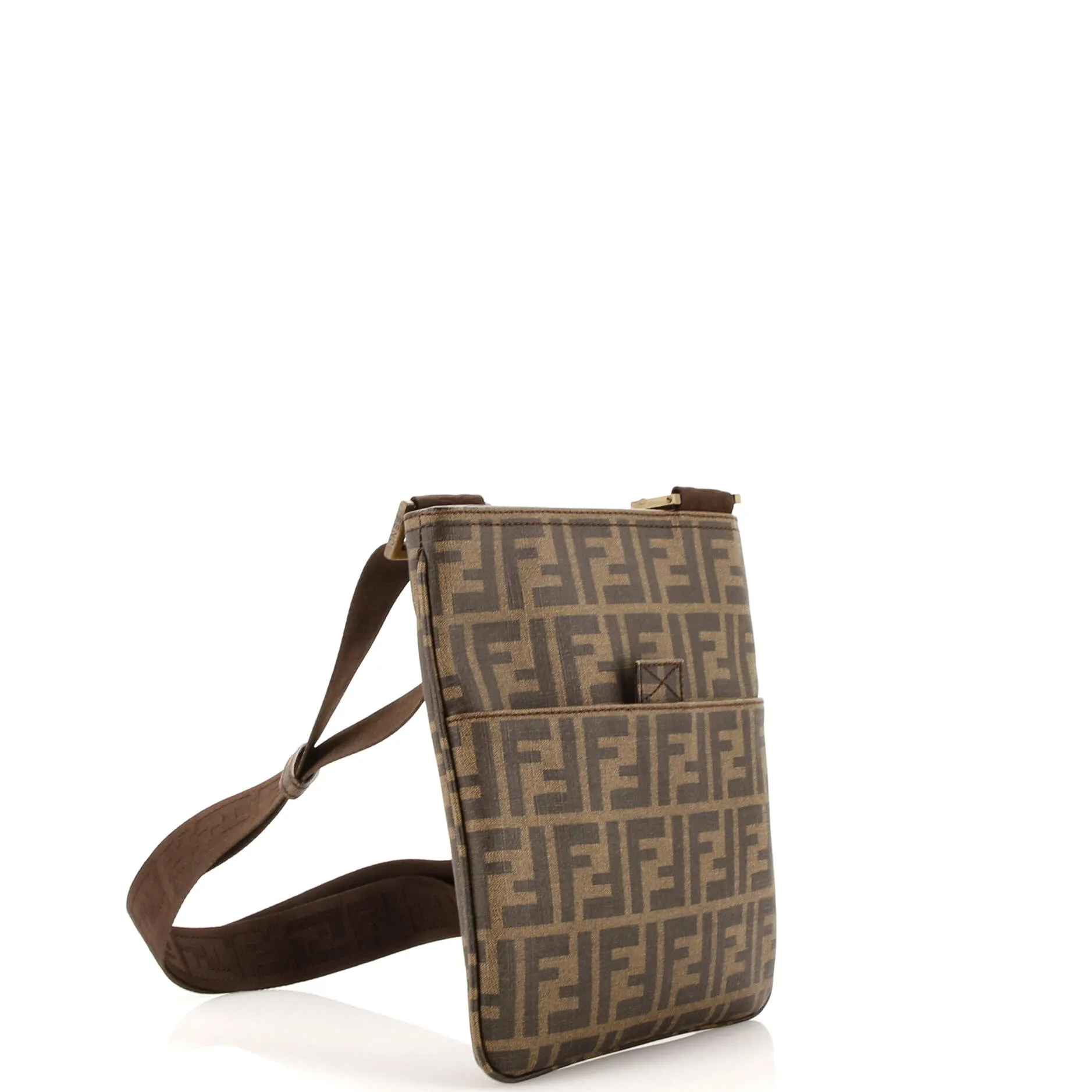 Front Pocket Messenger Bag Zucca Coated Canvas Small