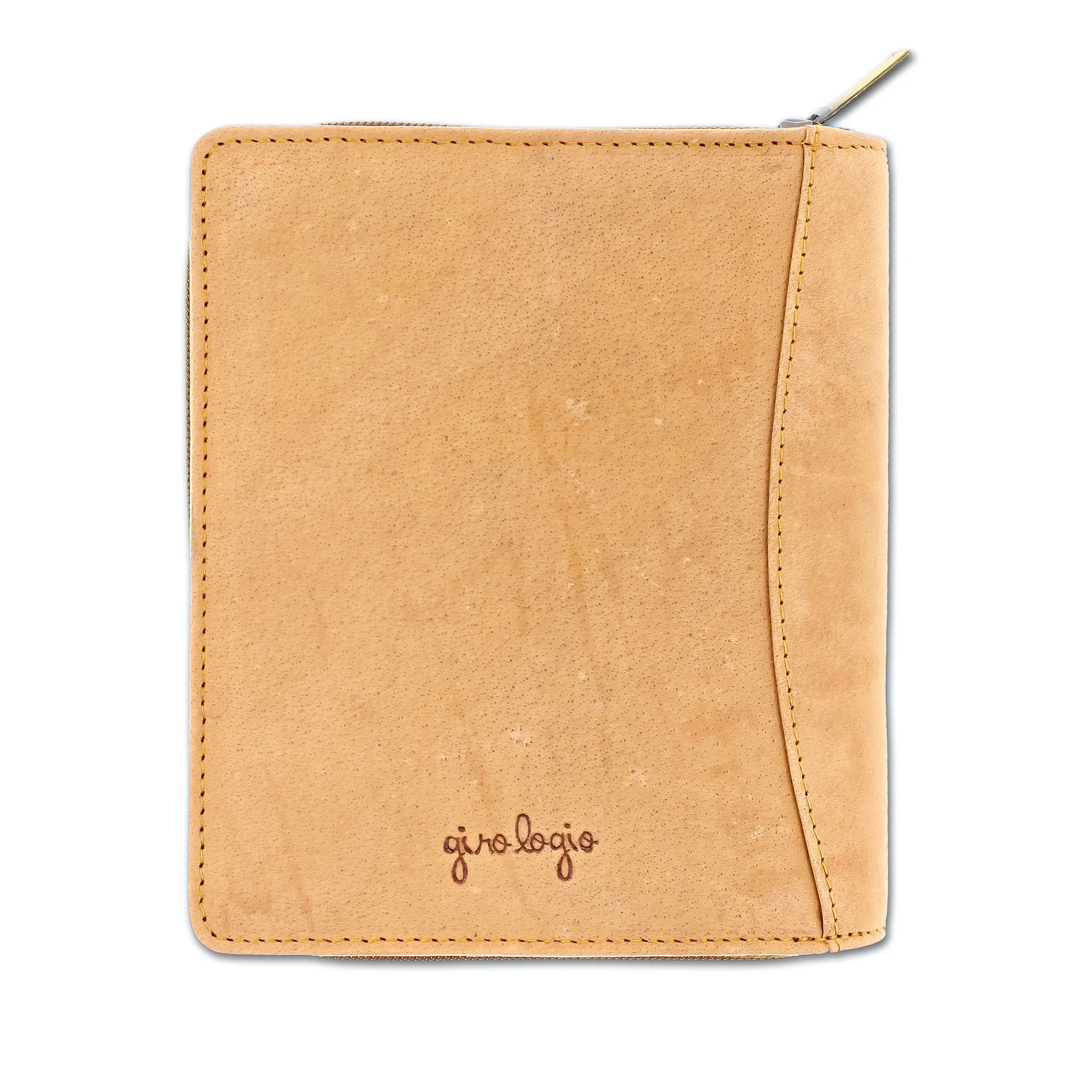Girologio 12 Zippered Pen Case in Saddle Tan
