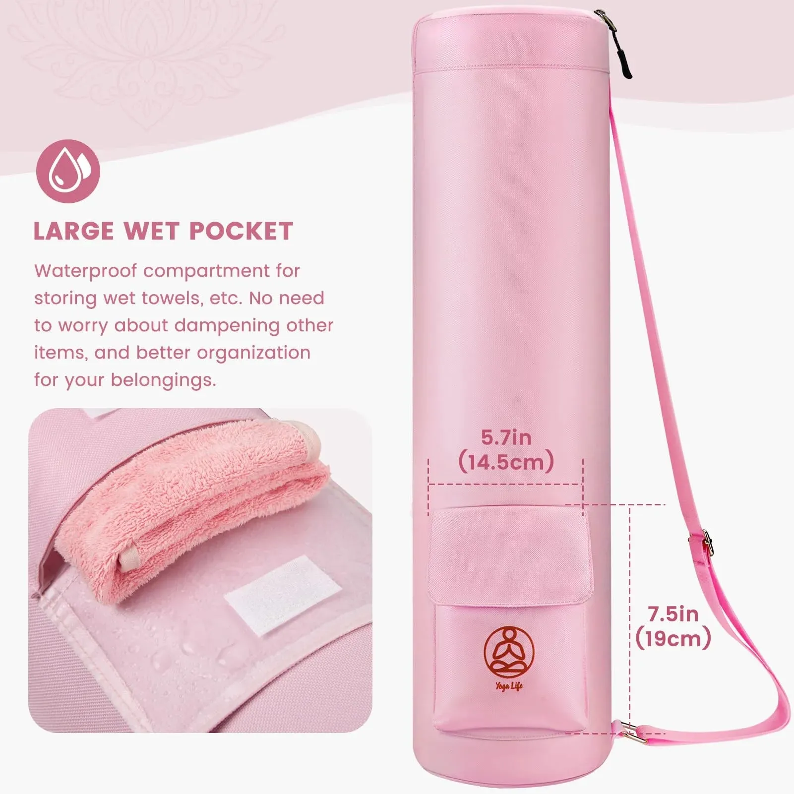 Gonex Yoga Mat Bag, Paisley