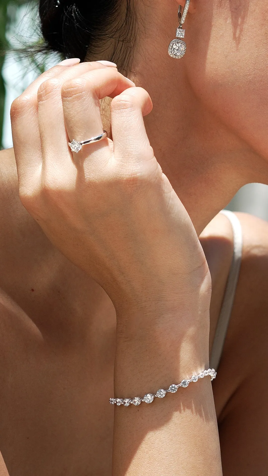 Grace Bracelet White Gold Plated