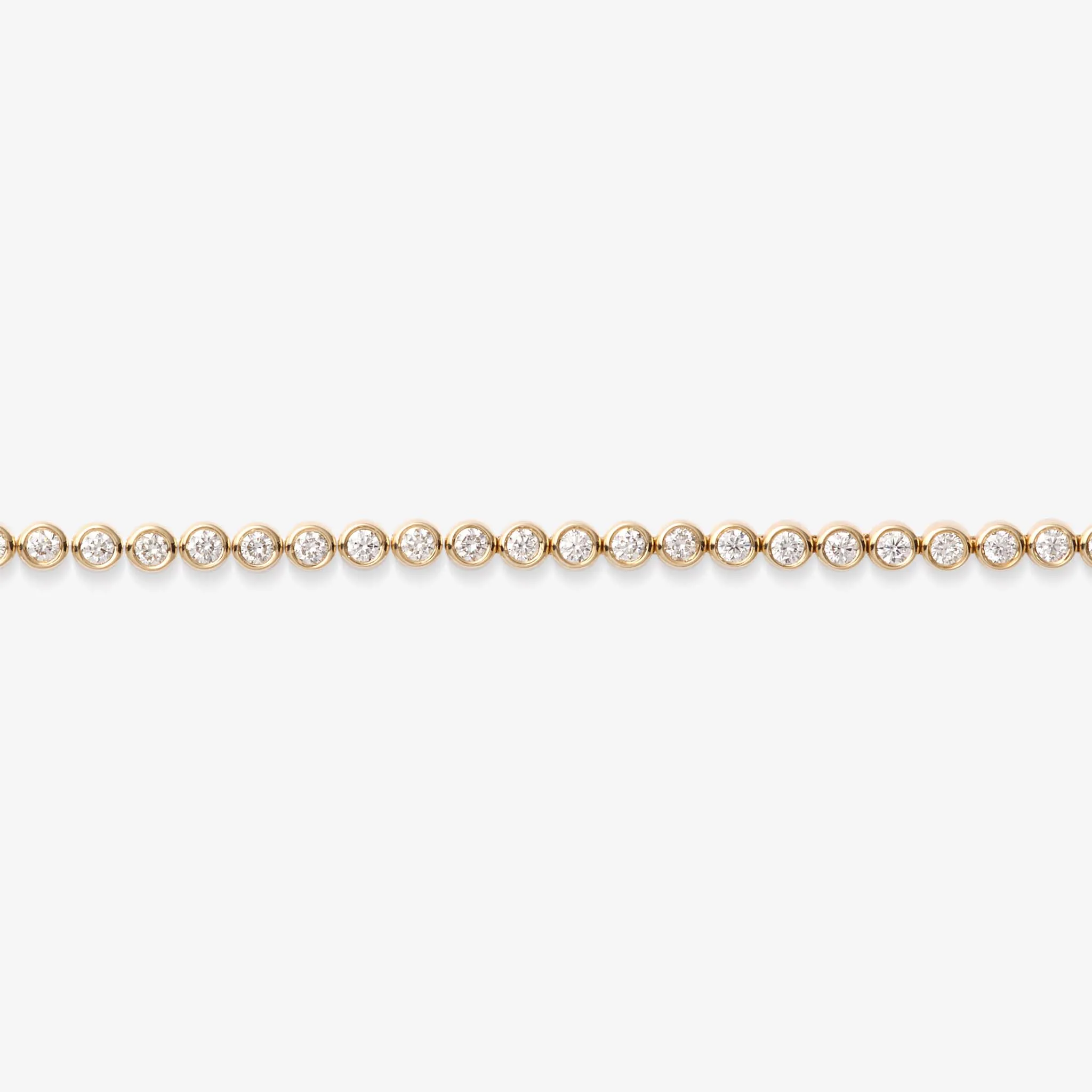 Half Diamond Tennis Bracelet 14k Yellow Gold (1.02 ct tw)