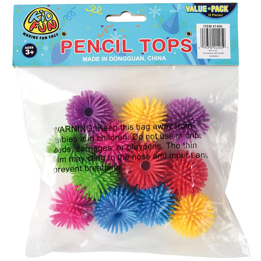 Hedge Ball Pencil Kids Stationery Tops (One Dozen)