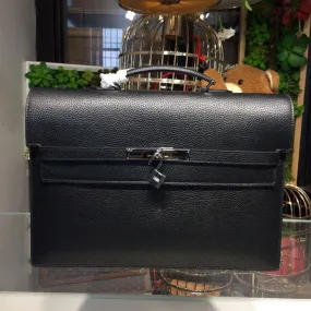 HM Kelly Depeche Black For Women Palladium Hardware 15in/38cm