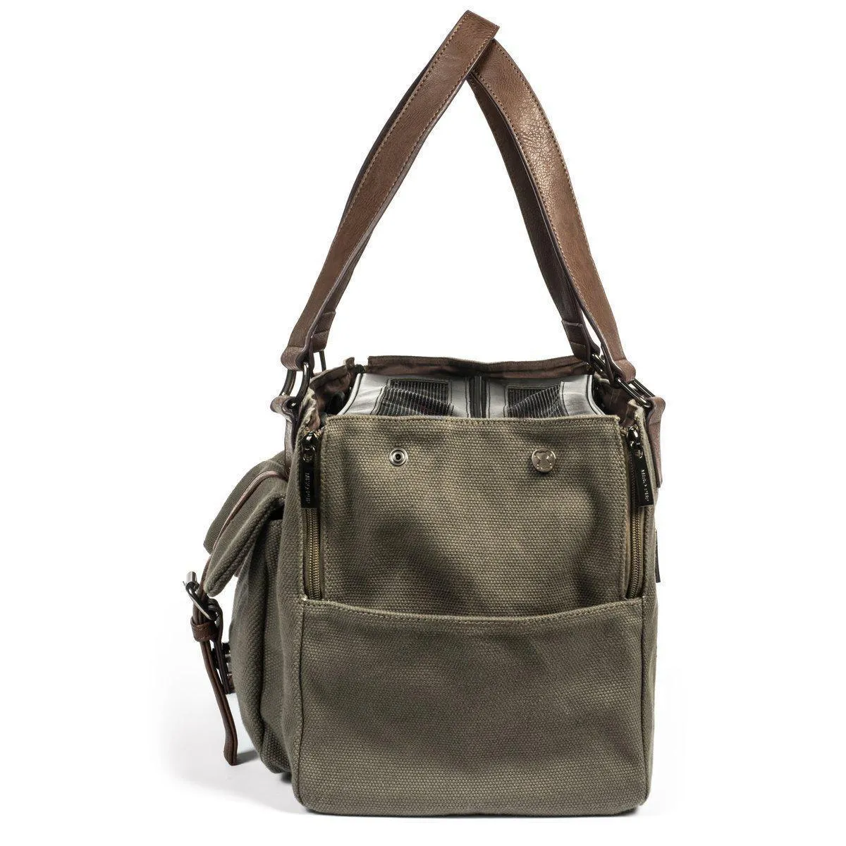 Interchangeable Weekend Canvas Dog Carrier Green