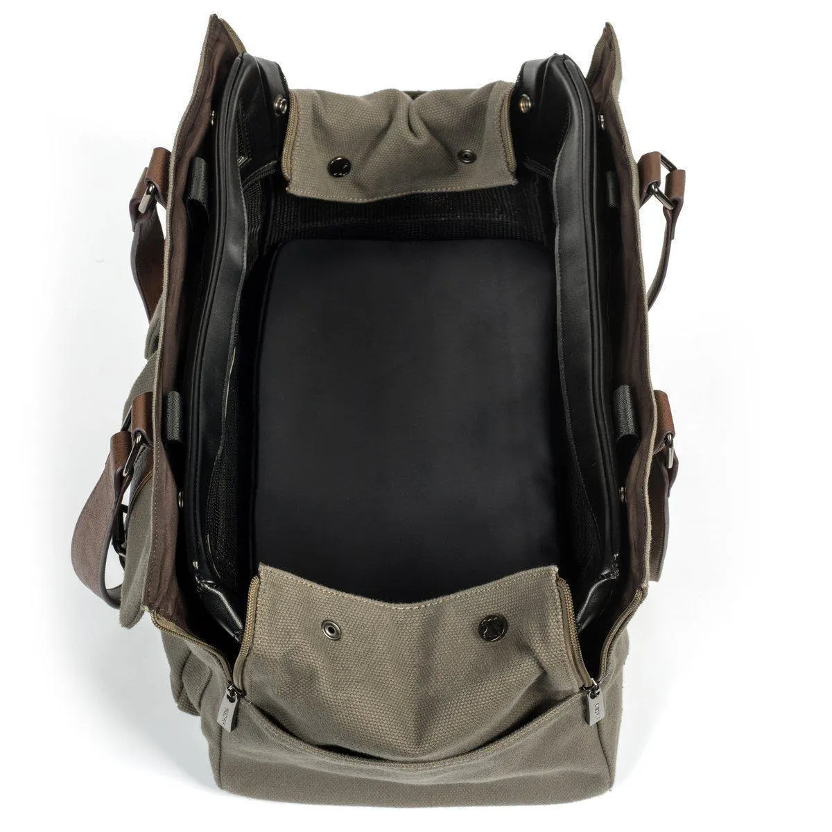 Interchangeable Weekend Canvas Dog Carrier Green