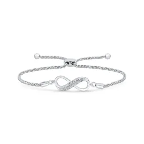 KATARINA Infinity Diamond Tennis Bracelet (1/20 cttw)