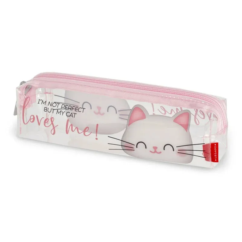 Legami Transparent Pencil Case Kitty