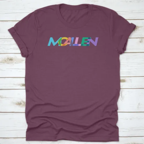 Mcallen Colorful Design, City Name On A White Background, Vector