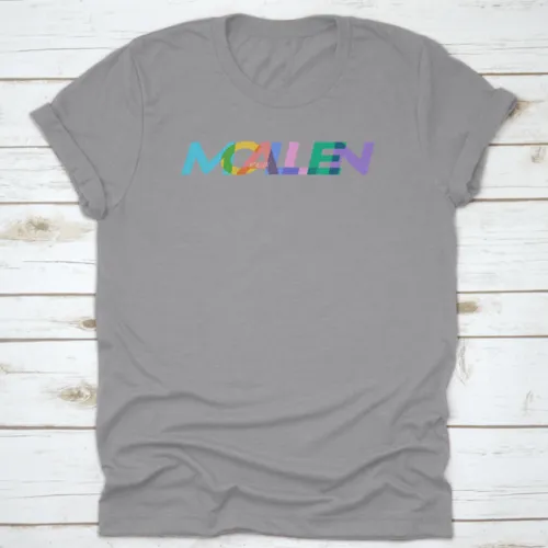 Mcallen Colorful Design, City Name On A White Background, Vector